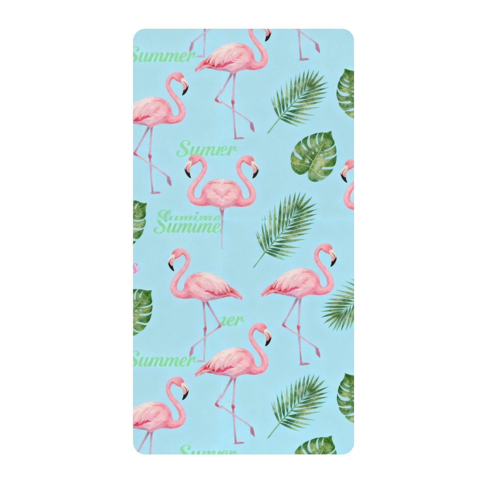 Drap de berceau en coton premium et doux flamant rose
