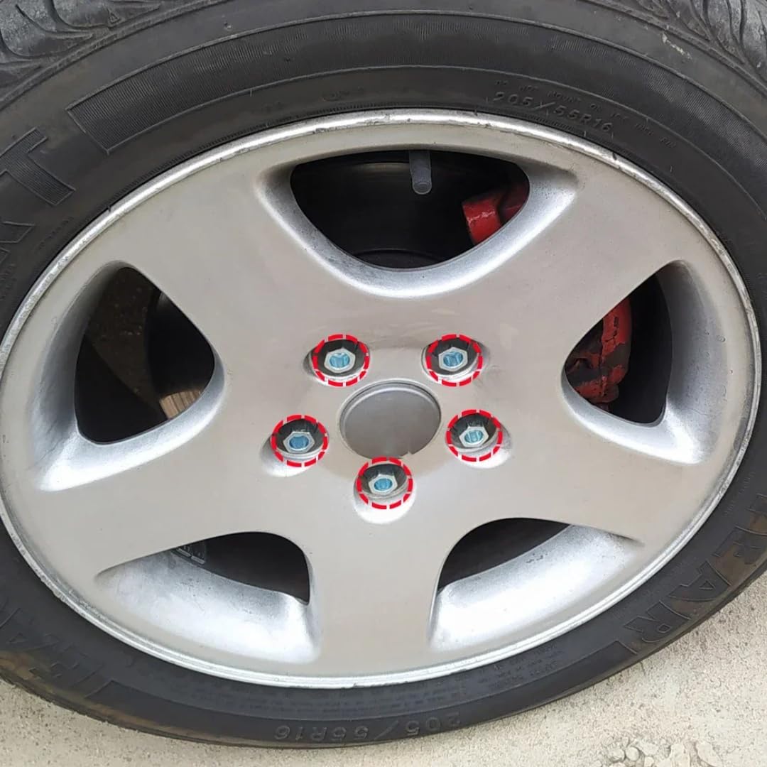 Śruby do Kół dla VW Beetle Bora Passat Caddy CC EOS Fox Golf Polo Sirocco Touran, śruba dla szpilek dla kół i opon 8D0601139D/WHT002437