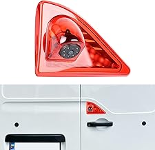 CAMECHO Rear View Camera Kit Integrated in Stop Light | AHD 720p/CVBS, IP67 & 10M Cable | Compatible Nissan NV400 2010-2016 /Opel Movano 2010-2016 /Renault Master 2010-2016