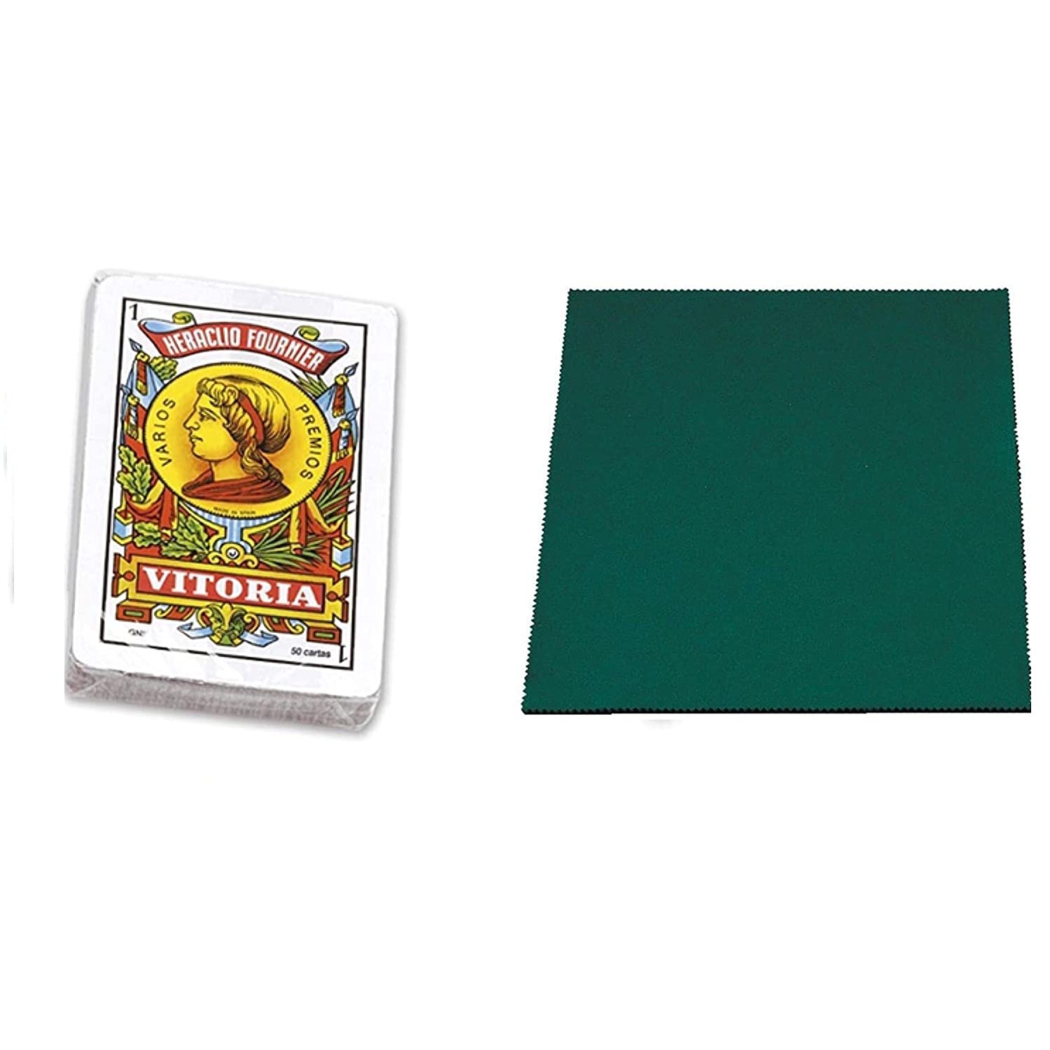 Promohobby Pack baraja española 40 Cartas fournier + tapete