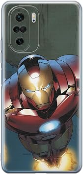 ERT GROUP mobile phone case for Xiaomi MI 11i/ REDMI K40/K40 PRO/POCO F3/ F3 PRO original and officially Licensed Marvel pattern Iron Man 017 adapted to the shape of the mobile phone, case made of TPU