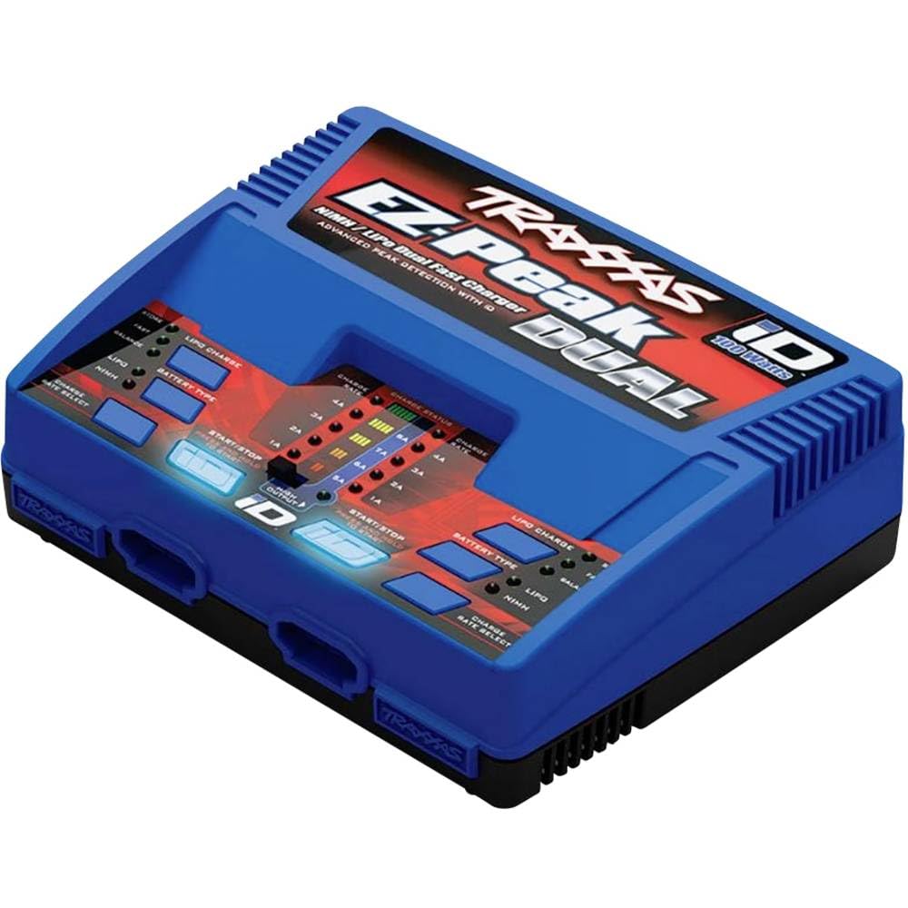 Traxxas EZ-Peak Plus Dual Modellbau-Ladegeraet 8A LiPo, NiMH Minus-Delta-U Abschaltung, Akkuerkennu 2972GX