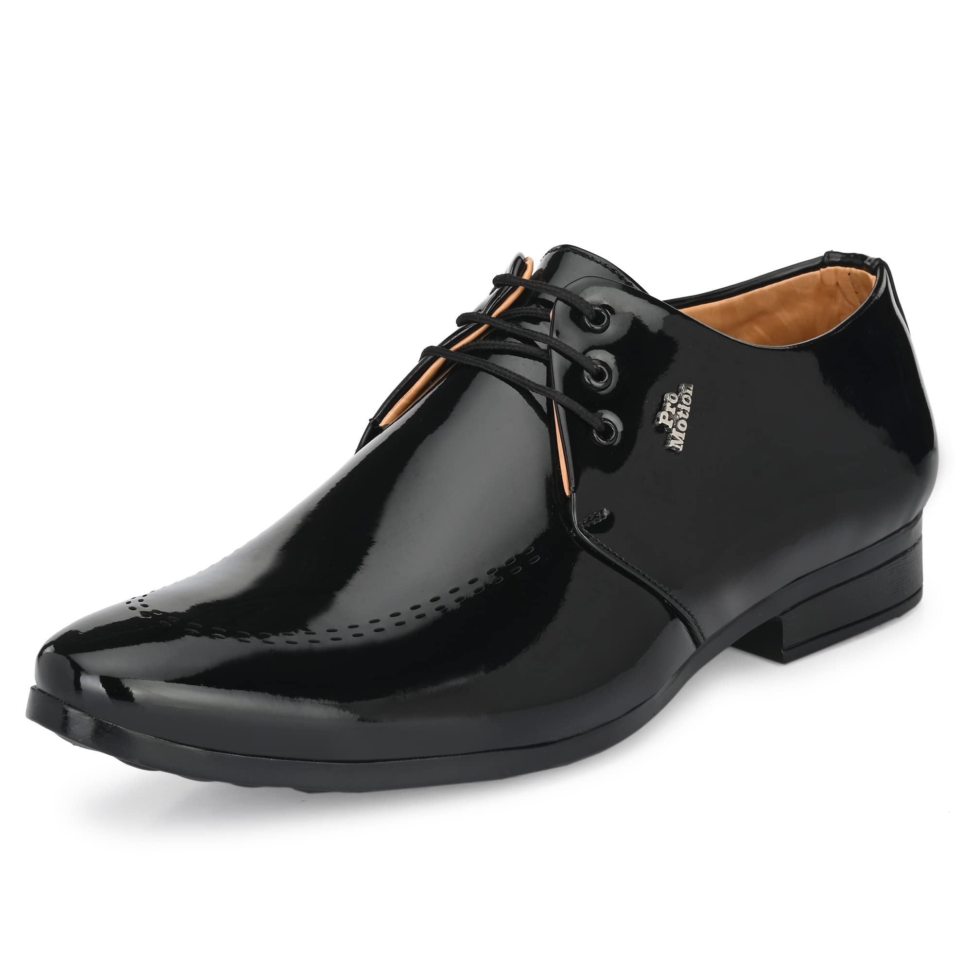 Shoe Island ® Premium Patent Leatherette Designer Thunderbird Shining Black Office Party Formal Shoes for Men, Size 7 UK/India (B0B53NDTZ6) Amazon Price History, Amazon Price Tracker