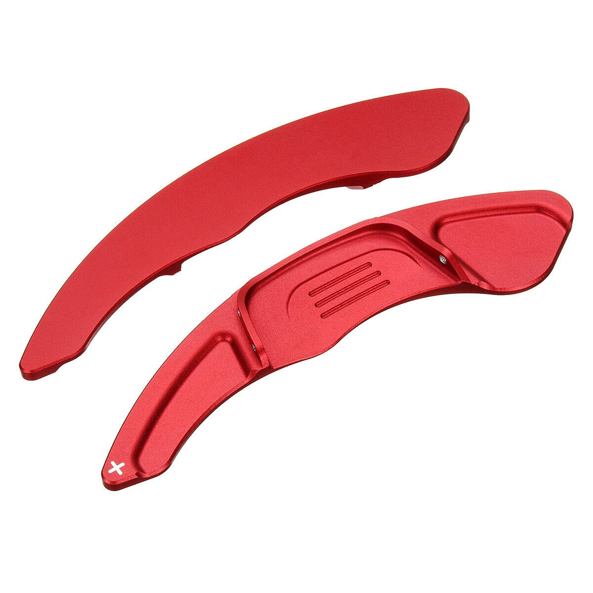 2 pezzi Estensione del pallet di cambio del volante compatibile con VW G-olf MK7 TSI GTI R Rosso