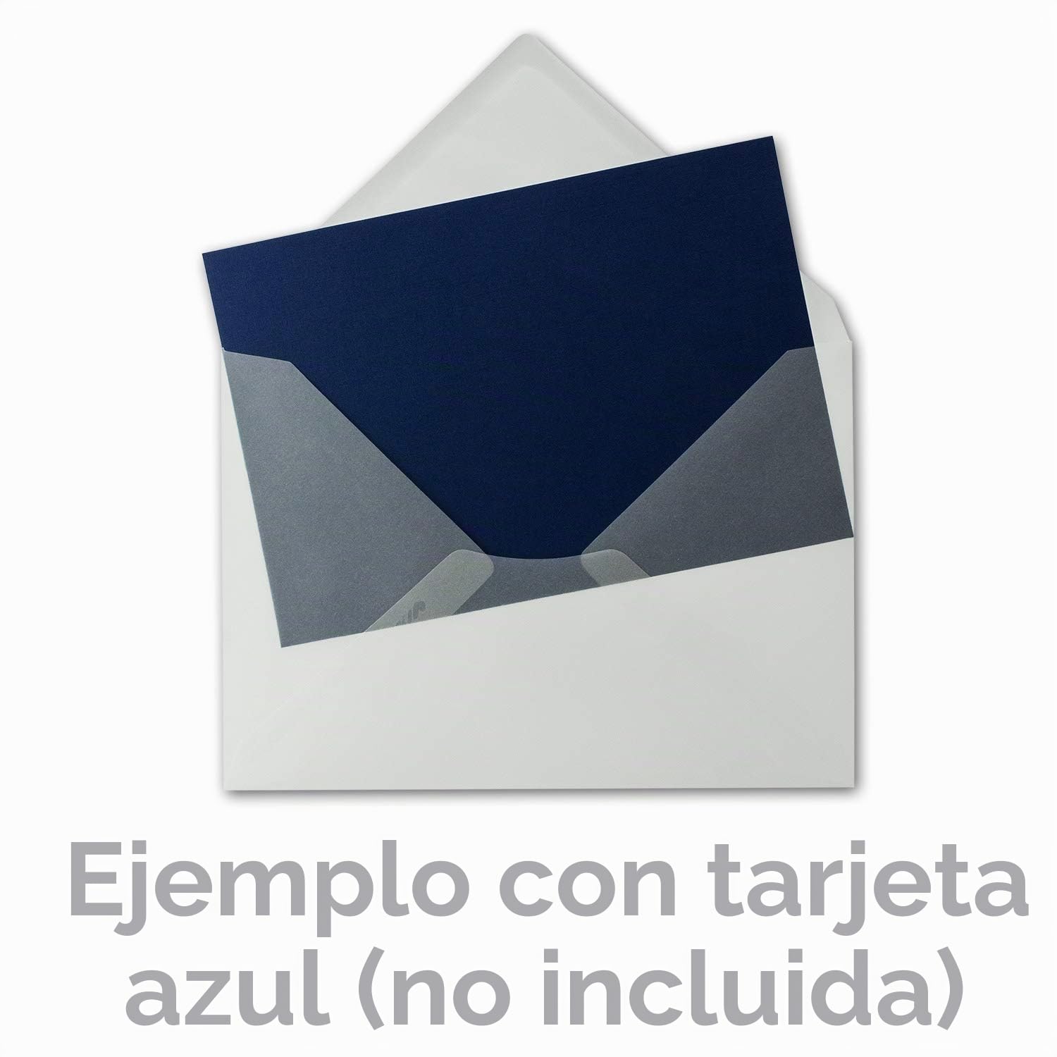 50x sobres DIN C5-162 x 229 mm - blanco transparente - cola húmeda - 92 g/m² - 16,2 x 22,9 cm - sobres transparentes de GUSTAV NEUSER