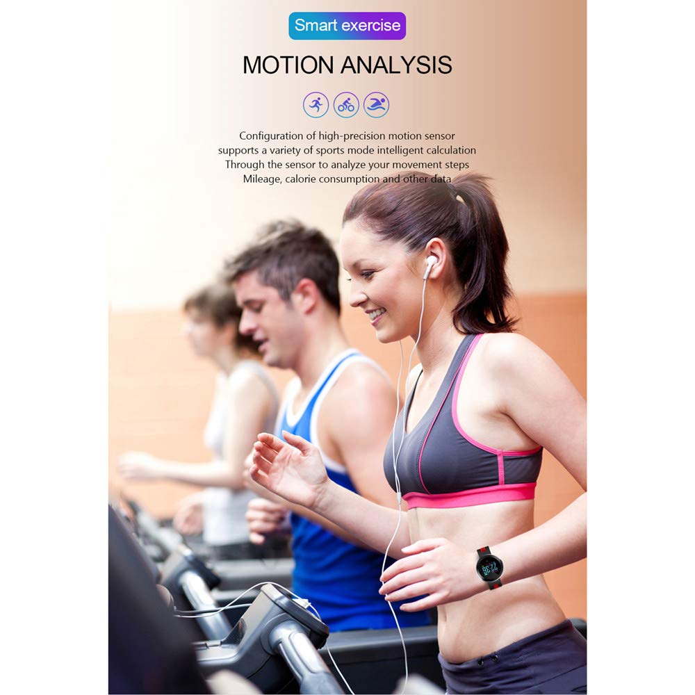 LINGKY Pulsera Activa Reloj Inteligente con Monitorización del Ritmo Cardíaco Y Presión Arterial Reloj Deportivo GPS Impermeable IP68 Monitorización del Ritmo Cardíaco Gimnasio Reloj Podómetro