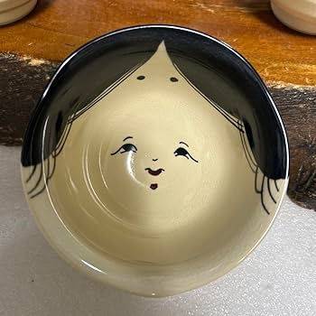 Amazon | 京焼 清水焼 平安陶玉 北本陶玉 手描き 百福 おかめ