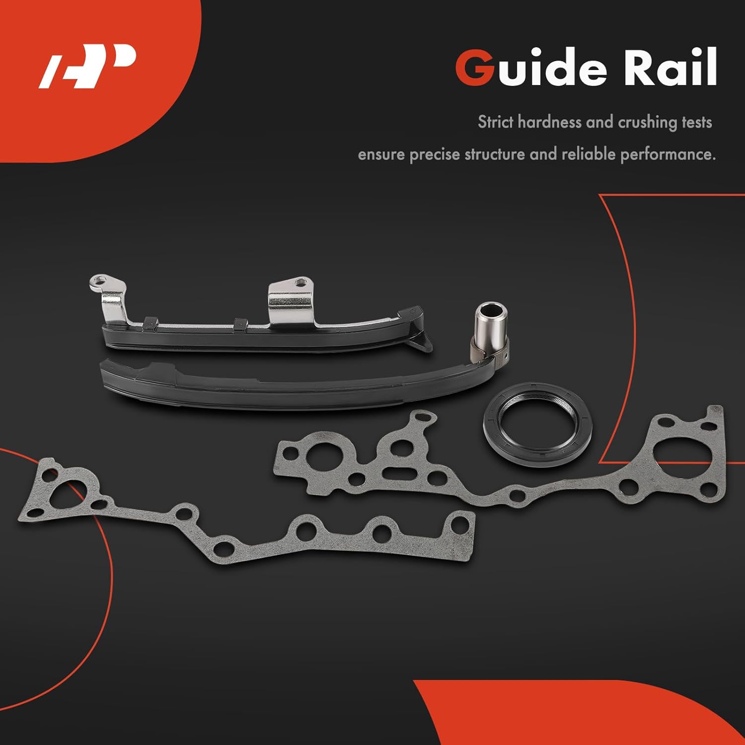 A-Premium 7PCS Engine Timing Chain Kit W/Sprocket & Tensioner & Guide Compatible with Toyota - Tacoma 1995-2004 - L4 2.4L - Replace# 1352375020, 1352974900