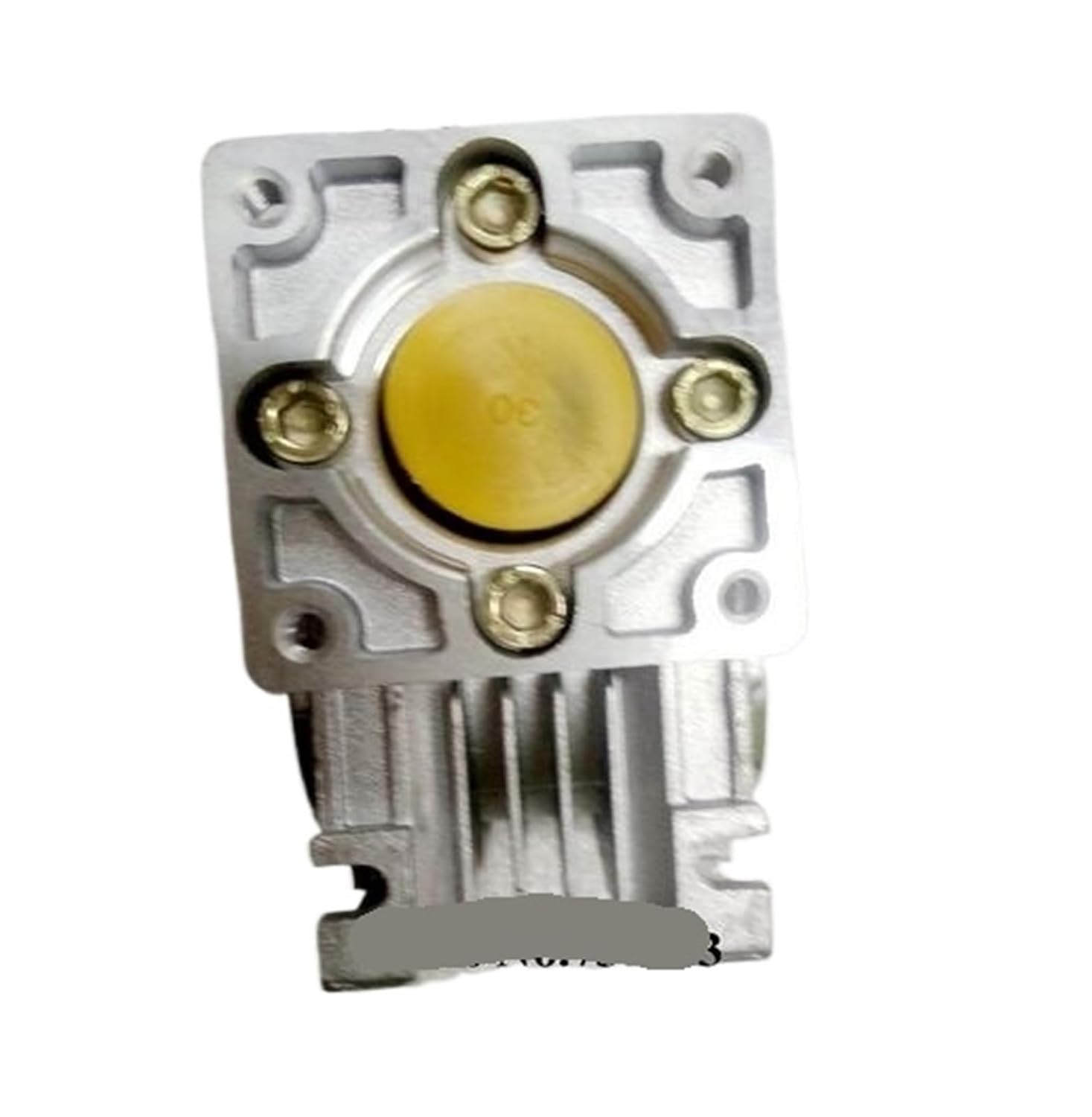 5:1 to 80:1 Worm Reducer RV030 Worm Gearbox Speed Reducer with Shaft Sleeve Adaptor for 8mm Input Shaft of Nema 23 Motor(10 to 1)