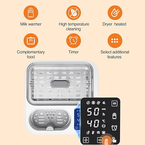 Miniatura 6 de Calentador de biberones, 8 en 1, calentador de leche inteligente rápido para bebés con temporizador LCD para leche materna o fórmula, control