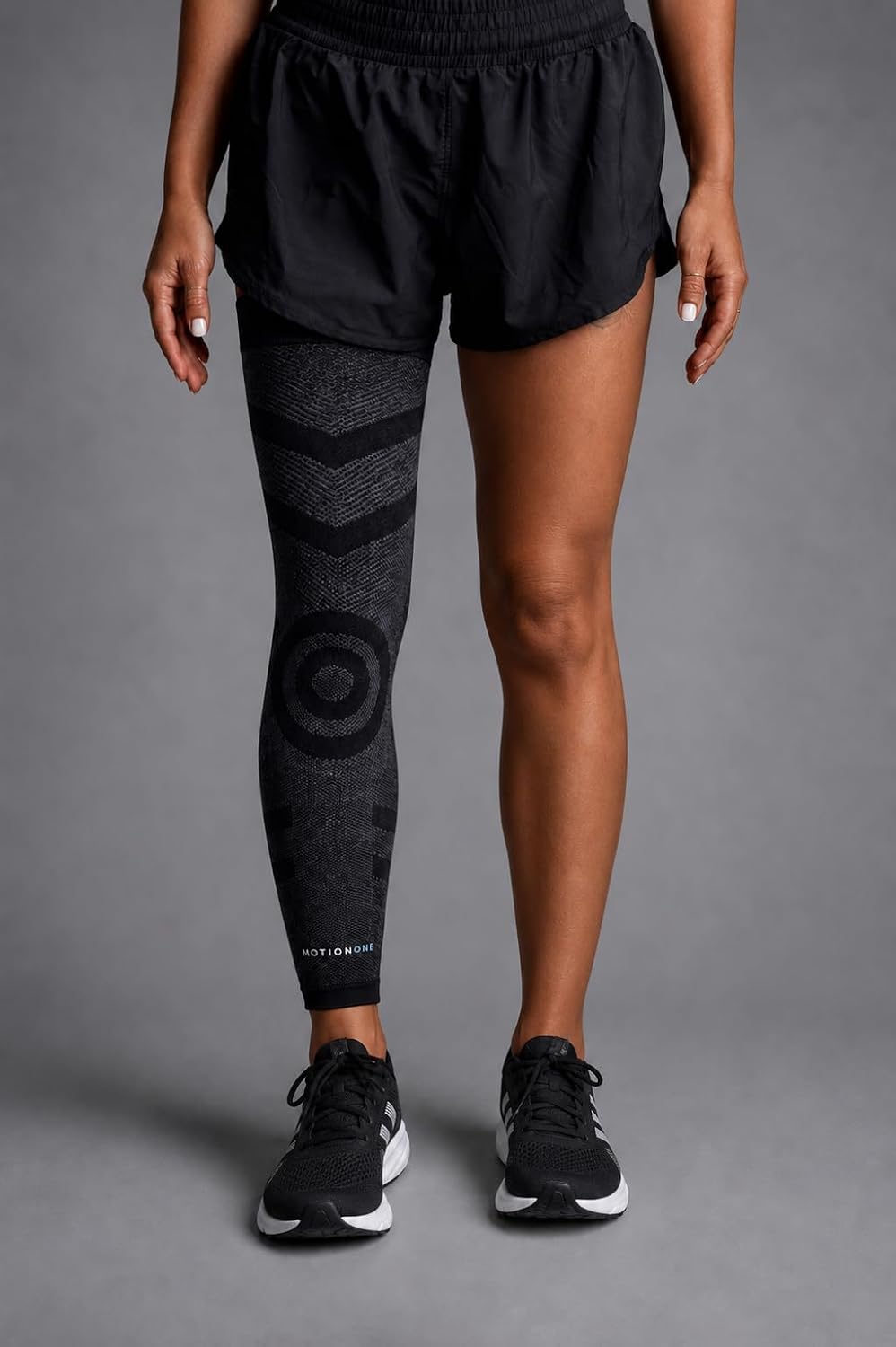 MOTIONONE Full Leg Compression Sleeve Supporting Pain Relief, Swelling, Performance + Recovery Ideal for Men and Women in Sports and Everyday Activities