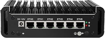 Firewall Appliance Mini PC, Intel Pentium N6005 Quad Core 6xIntel I226 2.5G Ethernet VPN Router PC AES-NI HDMI DP Barebone No RamDDR4 No SSDPCIE 3.0
