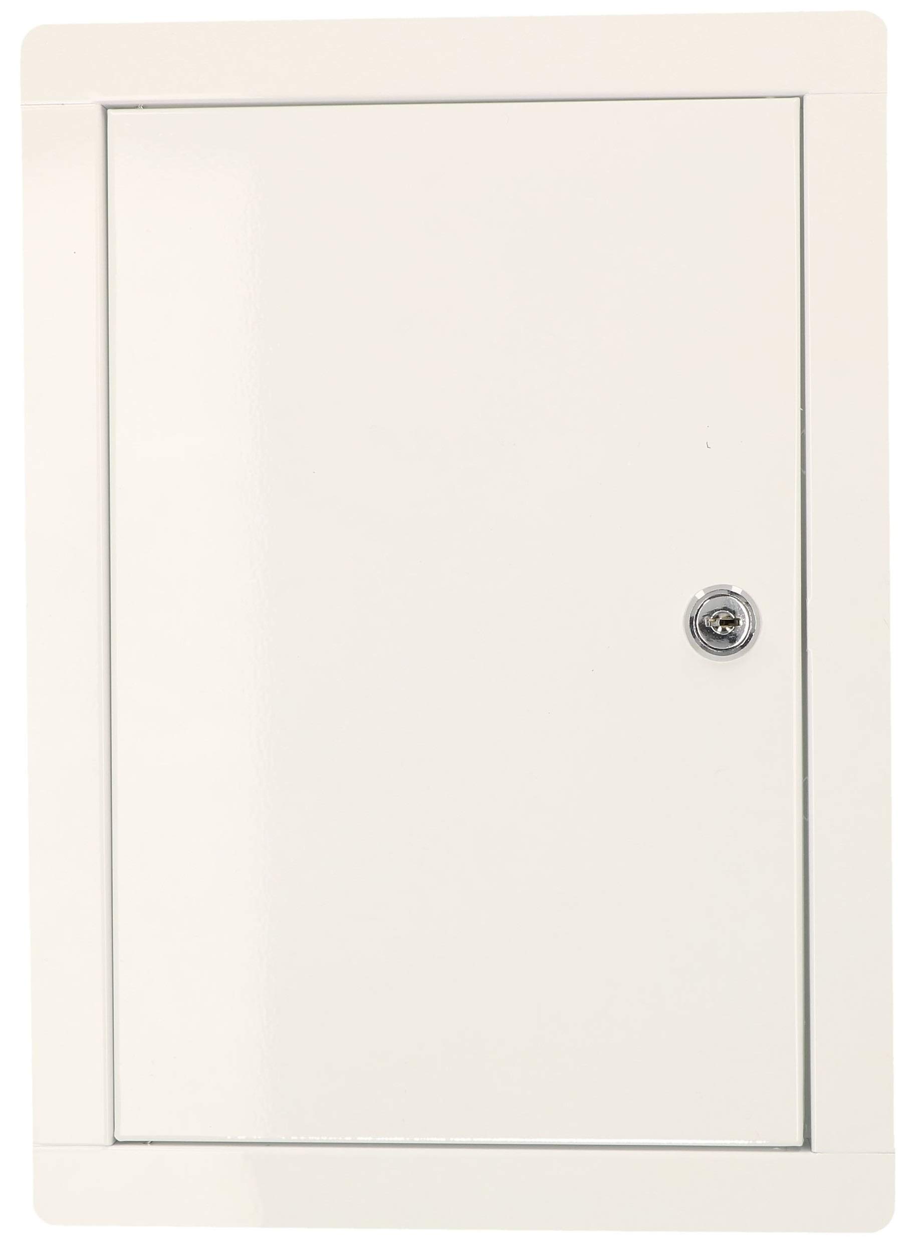 KOTARBAU® Sportello ispezione 20 x 30 cm con chiave In metallo bianco Sportello di manutenzione sportelli cartongesso