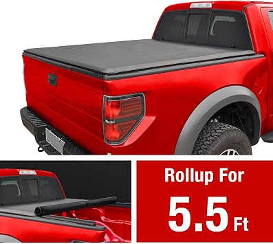 MaxMate Soft Roll-up Truck Bed Tonneau Cover Compatible with 2007-2013 Toyota Tundra | 5.5' (67) Bed | TCT169038