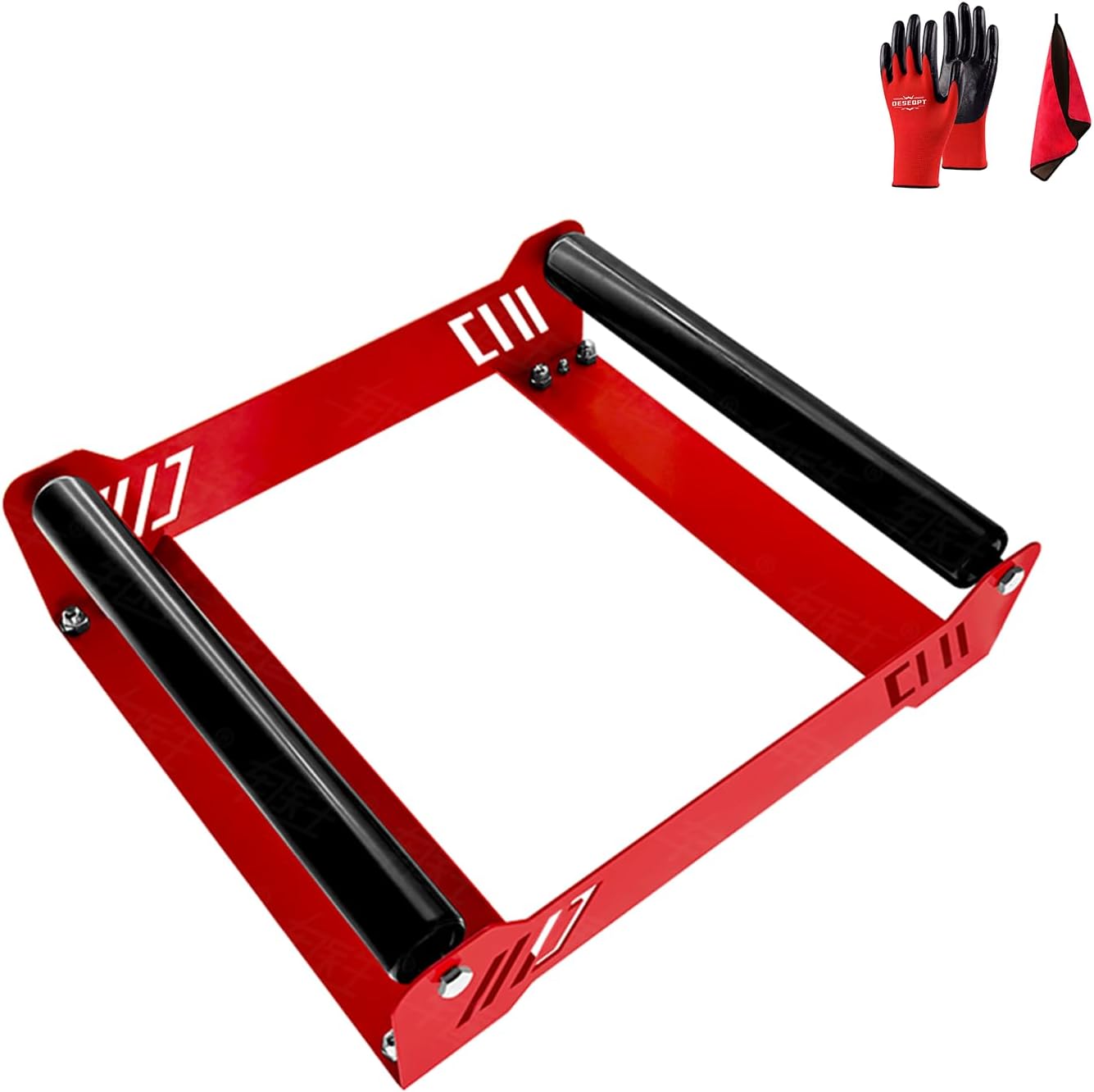 Rolling Wheel Detailing Stand,car tire Wheel Clean Tool,Car tire hub Cleaning Placement Frame Rotary Rolling Stand Tool,Car wash & Detailing Wheel Clean Stand, New car tire Cleaner