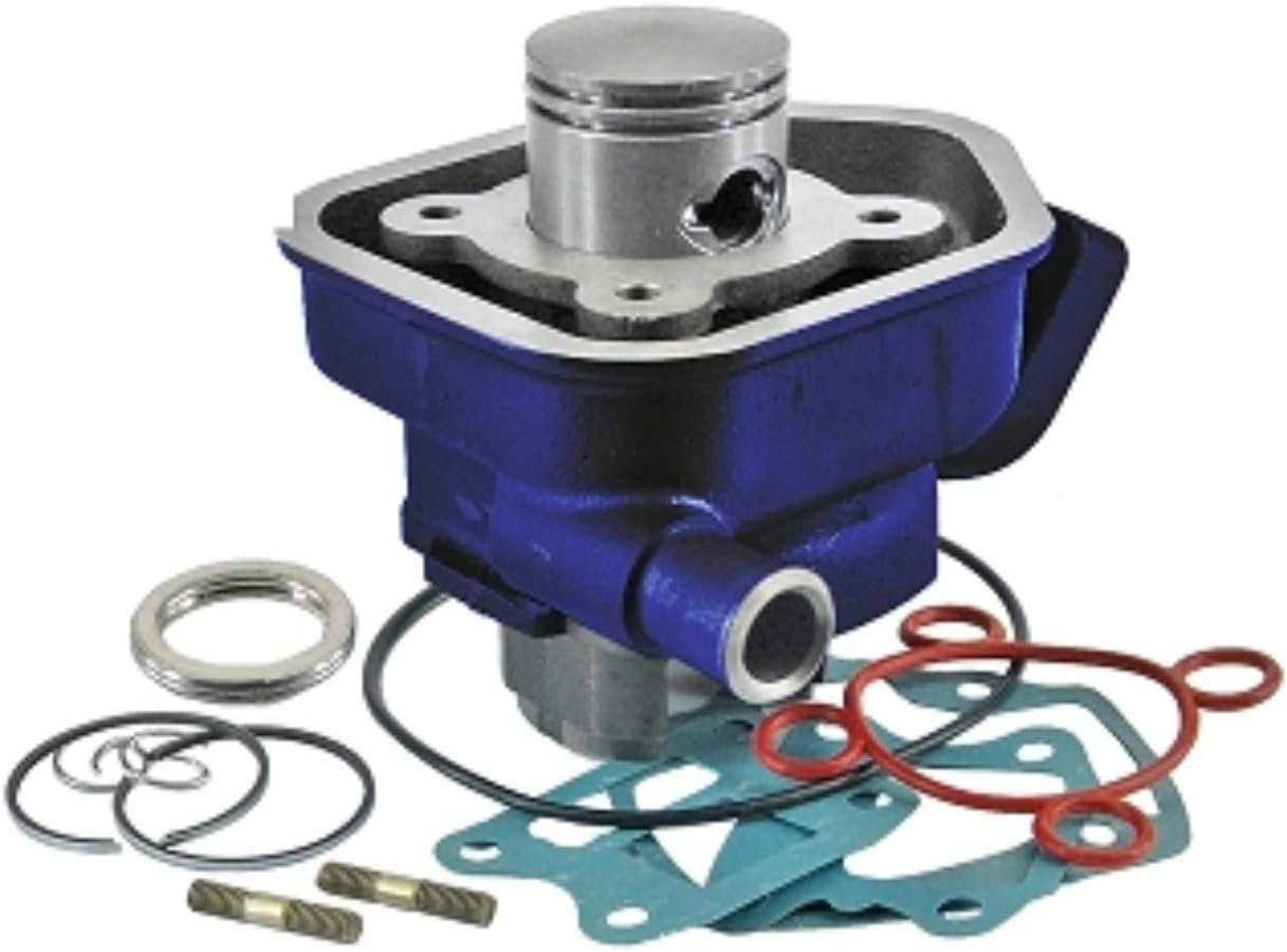 CARENZI 031000B Sport Cylinder Kit Complete 50 cc Grey Cast Iron for Peugeot Standing Water-Cooled OEM 753038
