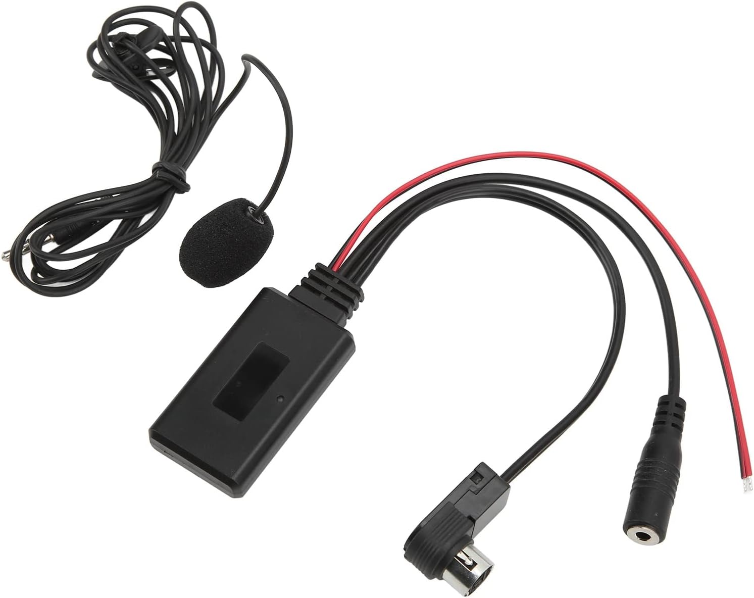 Stereo AUX Adapter, Bluetooth Aux Cable Black Microphone Handsree for JVC Devices for Car Smart Phone