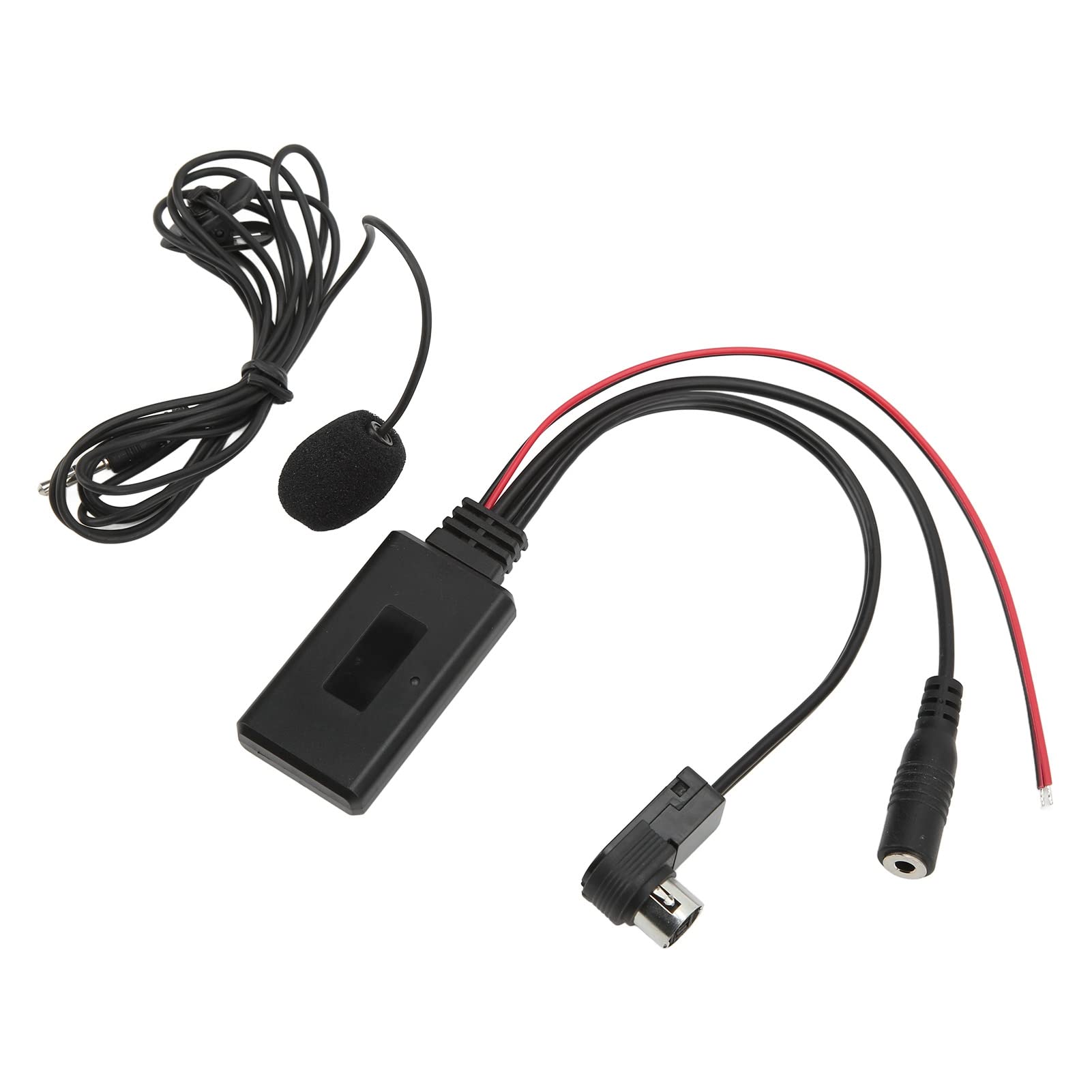 Stereo AUX Adapter, Bluetooth Aux Cable Black Microphone Handsree for JVC Devices for Car Smart Phone