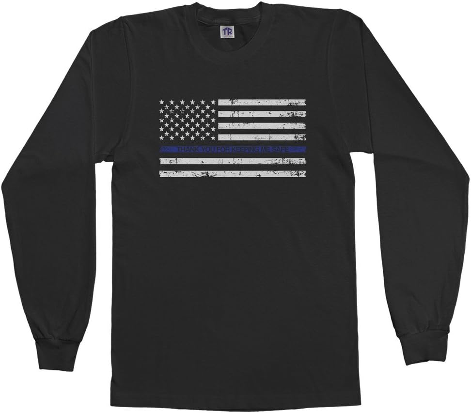 Threadrock Kids Thank You for Keeping Me Safe Youth Long Sleeve T-Shirt