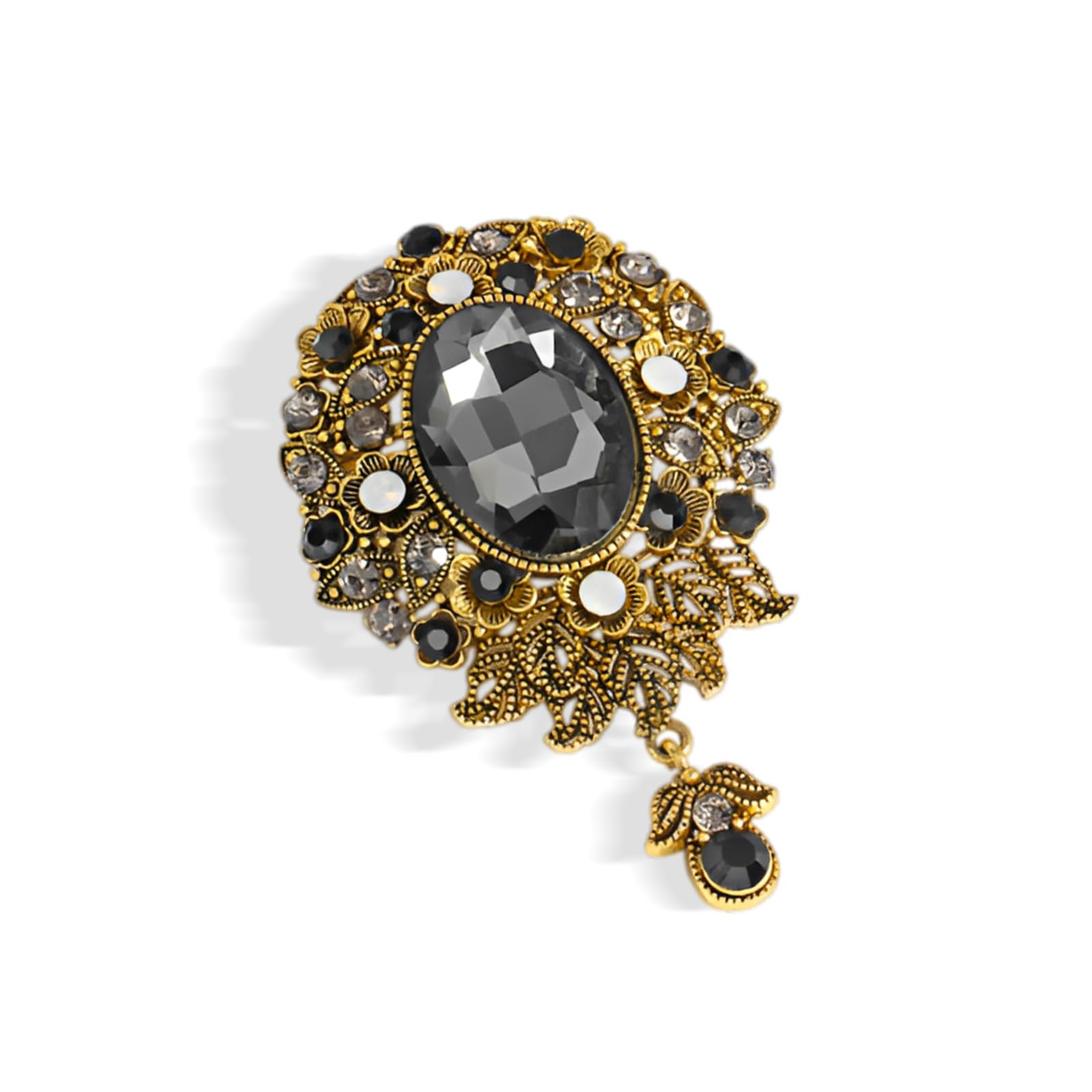 Brooch for Men, Fashionable Blue Crystal Lapel Accessory for Gentlemen, Elegant Ornament for Weddings and Formal Events, Stylish Mens Decor Pin for Banquets-picture-47