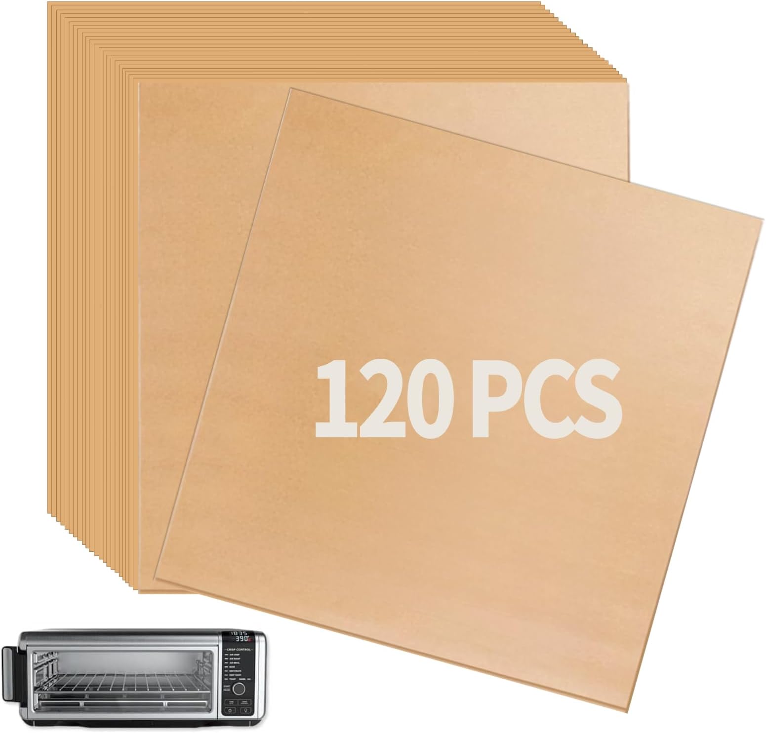 12-inch Air Fryer Parchment Paper Squares for Ninja Air Fryer SP101 Oven, 120 Pcs