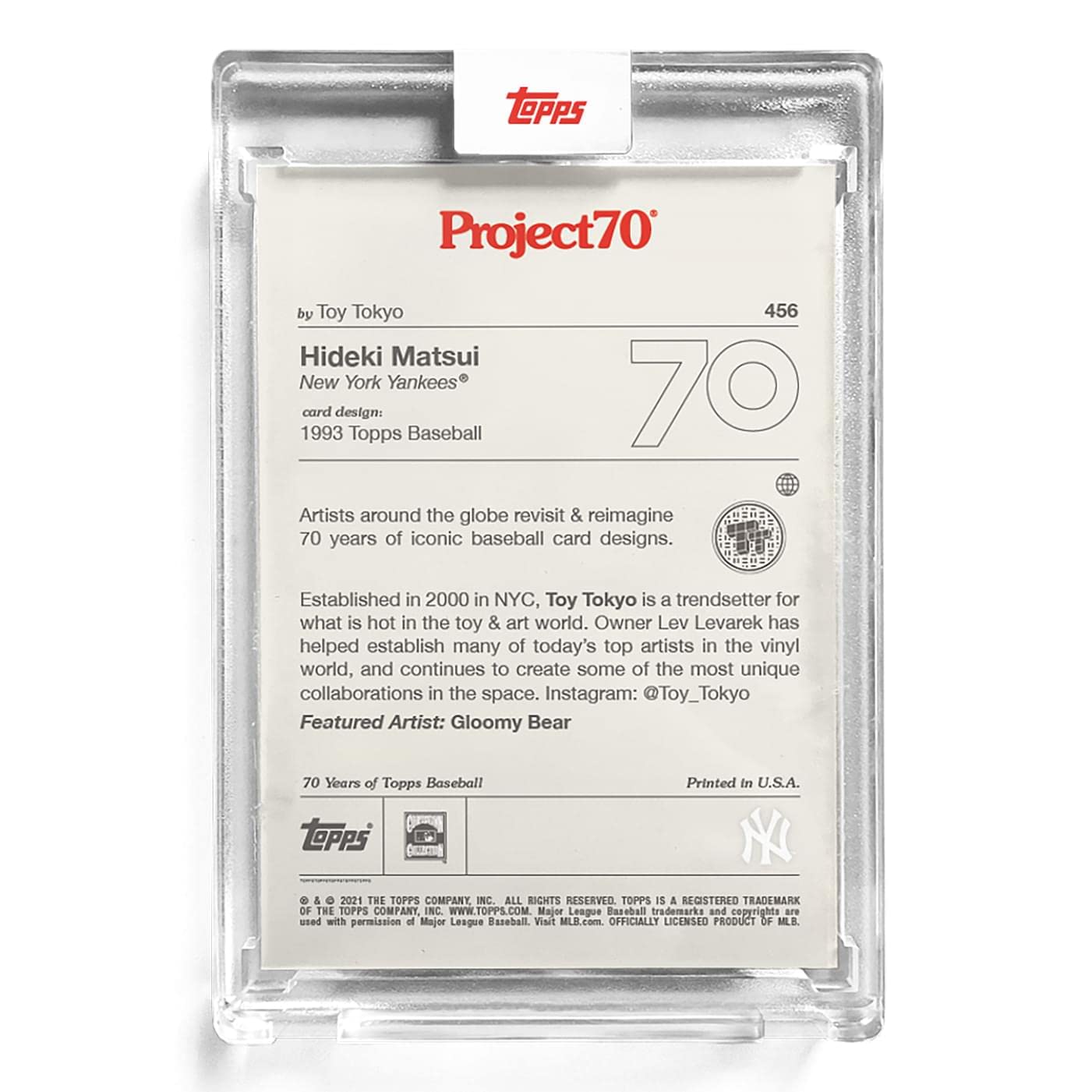 Amazon.com: Topps Project70 Card 456 | 1993 Hideki Matsui by