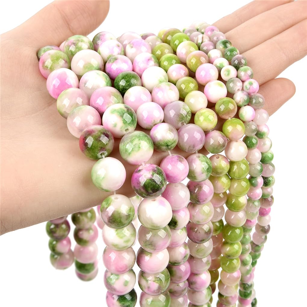 Accessori per gioielli, perline distanziatrici, giada naturale
