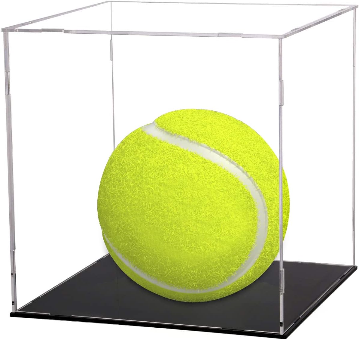 Evron Display Case for Collectibles Assemble Clear Acrylic Box Alternative Glass Case for Display Action Figures Home Storage & Organizing Toys (4x4x4 inch; 10x10x10 cm)