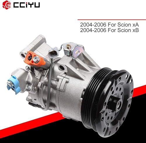Miniatura 5 de cciyu Compresor de aire acondicionado apto para Scion xA xB 1.5L 2004-2006 reemplaza CO 11034C AC compresor para coche