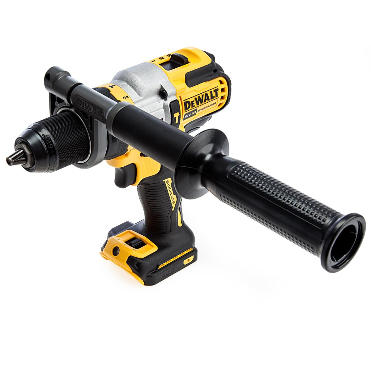 Dewalt 18 V Flexvolt Advantage DCD999NT akumulatorowa wiertarko-wkrętarka udarowa (bezszczotkowa, w pełni metalowa przekładnia, zintegrowana lampa LED o jasności do 77 lumenów, w zestawie dodatkowy