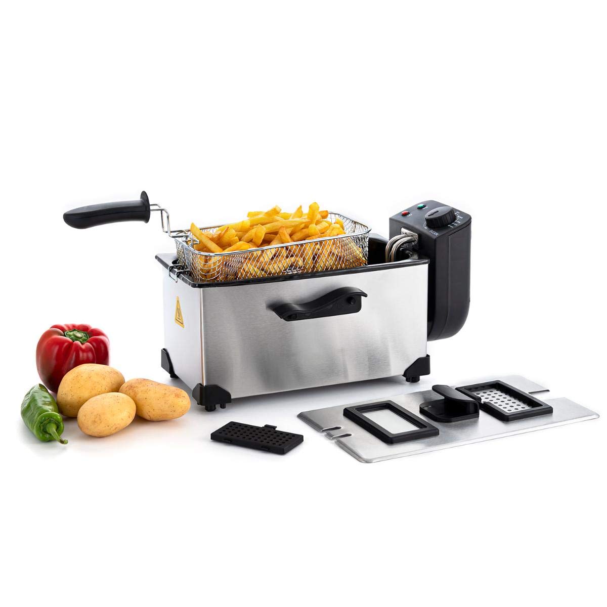 DCOOK FREIDORA DE Aceite 3L, Negro, Estándar