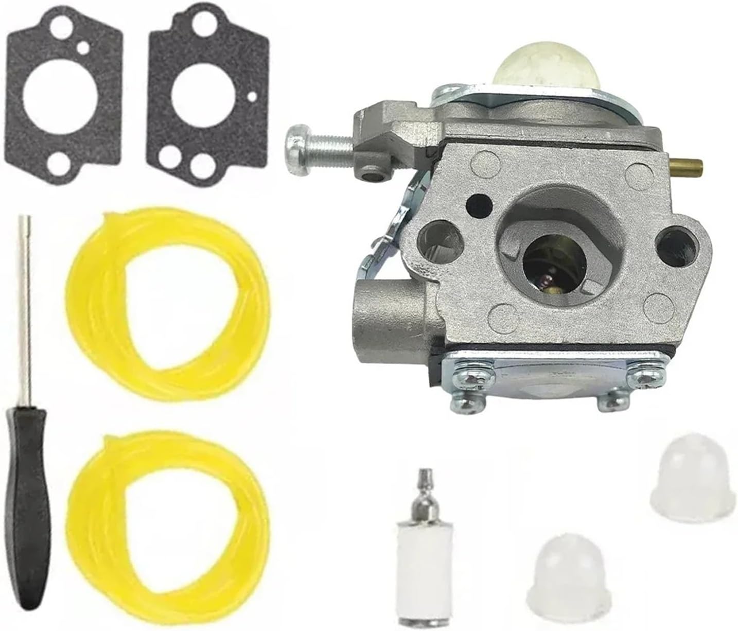 Universal Lawn Mower Accessories Carburetor Hose Gasket Adjustment Tool Kit for with WS2200 WS210 WC2200