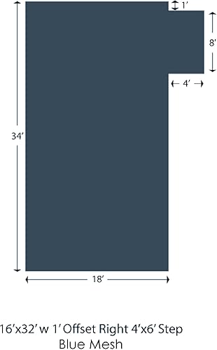 Vista 247 de WaterWarden Cubierta de seguridad sólida para alberca enterrada, cumple F1346 de la ASTM según UL, triple costura, con accesorios, 16 x 40 pies
