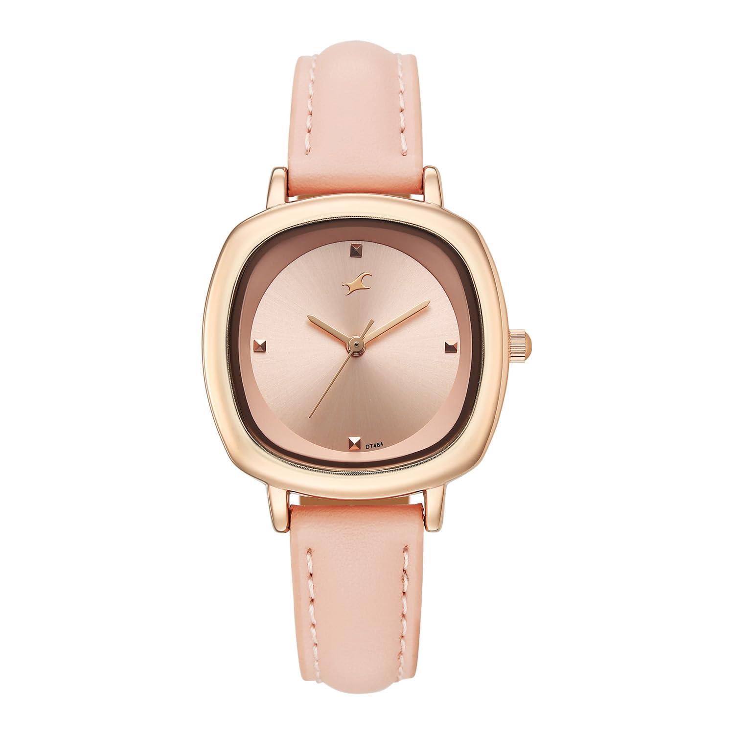 Fastrack Stunners XI with Quartz Analog Rose Gold Dial Rose Gold Leather Strap Watch for Women - 68065WL01-image-17