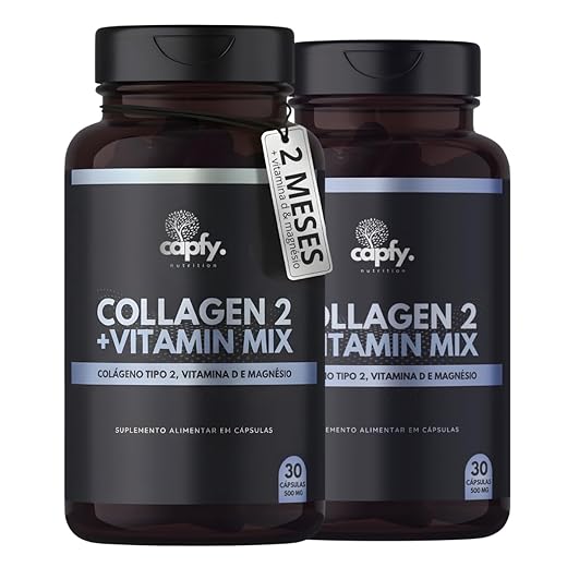 Kit 2x Colágeno Tipo 2 Vitamina D3 Vitamina K2 Magnésio