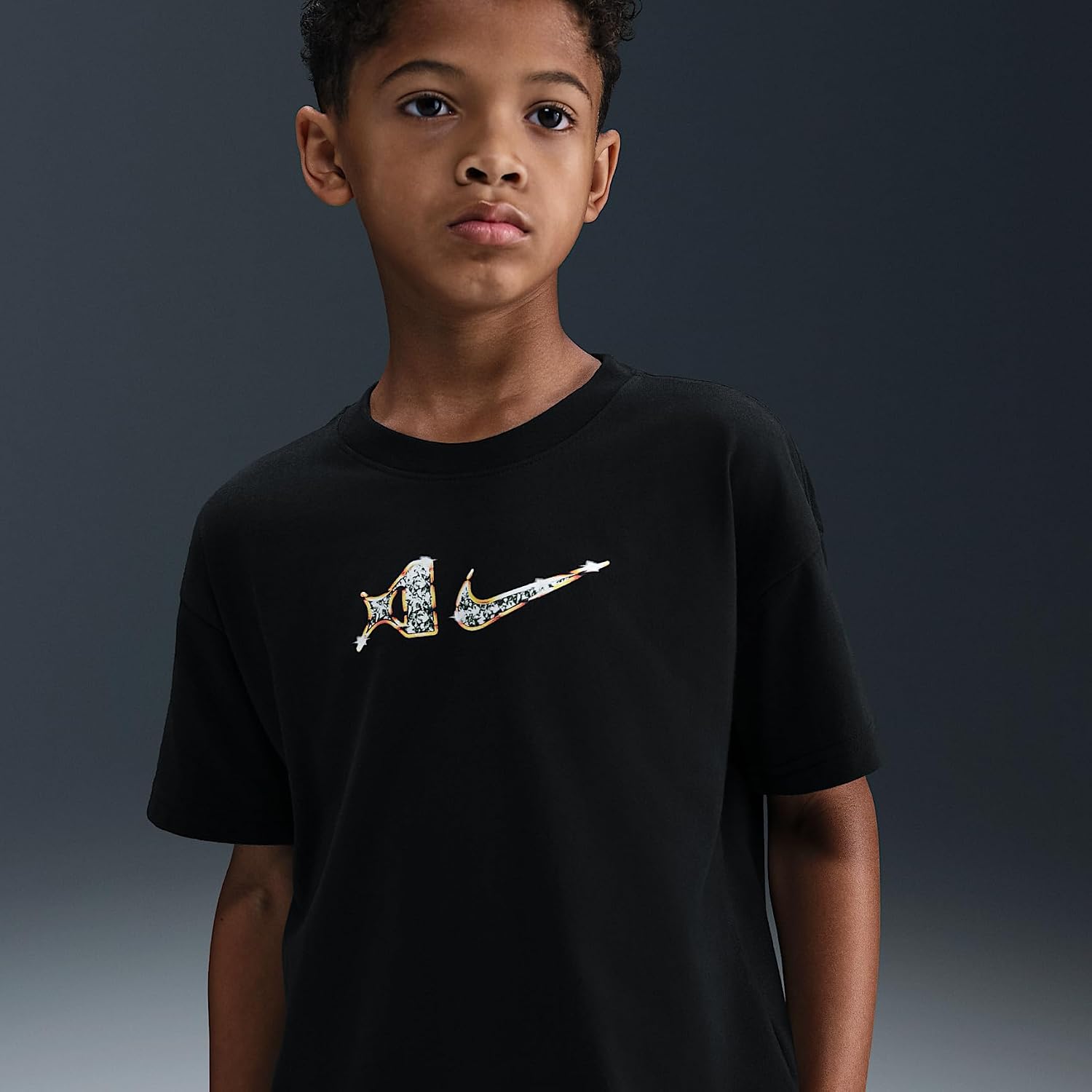 A' One Big Kids' Dri-FIT T-Shirt (Black)