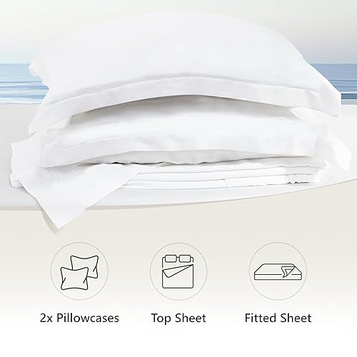 Miniatura 3 de Sábanas de viscosa de bambú de lujo, tamaño California King, juego de sábanas orgánicas súper suaves 100% fibra de viscosa de bambú, sábana superior