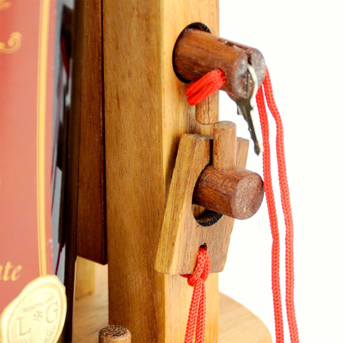 Casse-tête Porte-bouteille Logica – Métal Chromé – Difficulté Extrême 4/6 – Collection Da Vinci