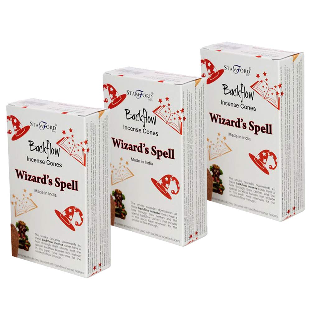 Stamford Inc. Stamford Wizard's Spell Backflow Incense Cones Home Fragrance Back Flow Cone - 3 Pack