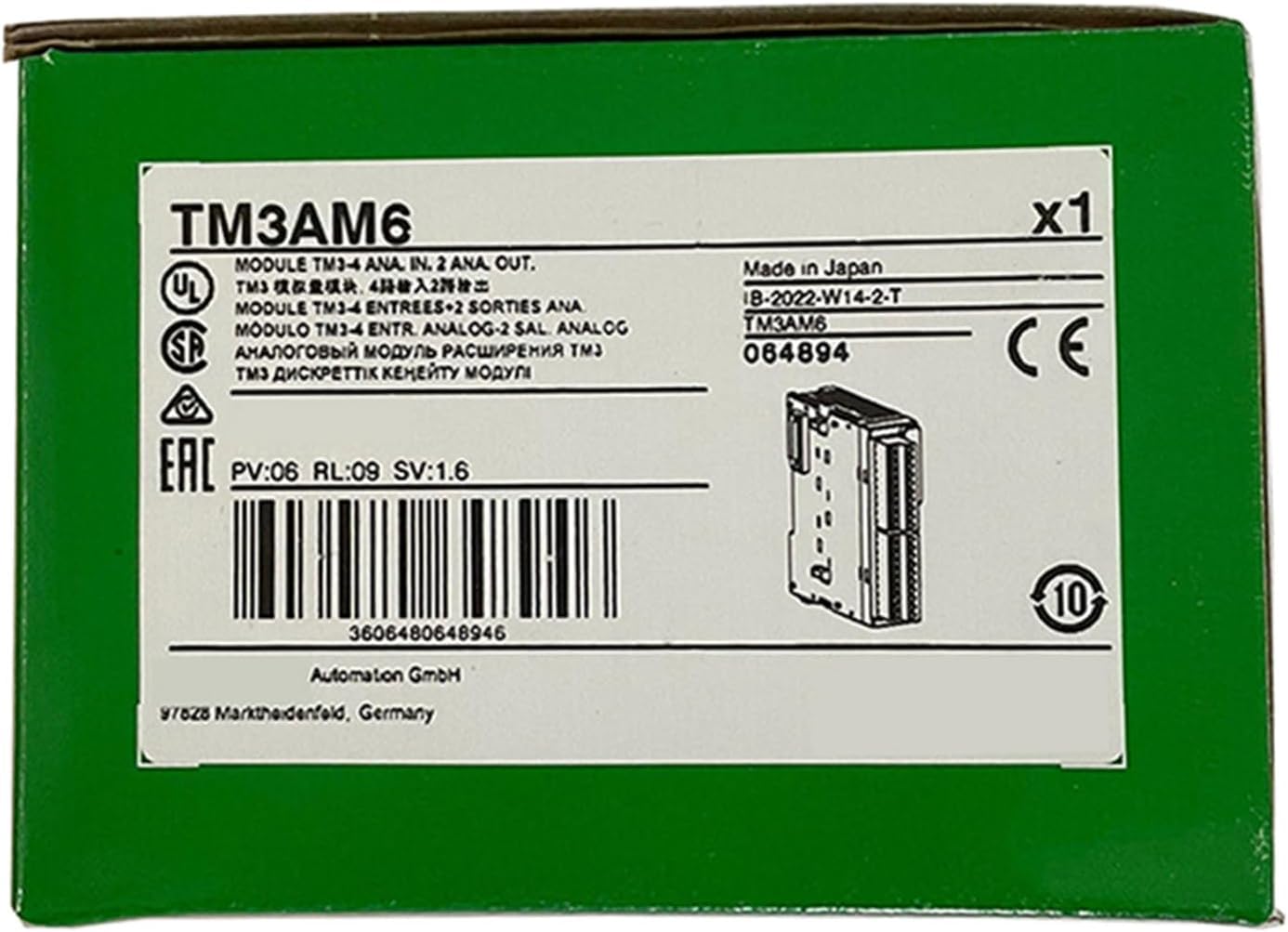 TM3AM6 module d extension analogique neuf et scellé boîte d origine Schneider
