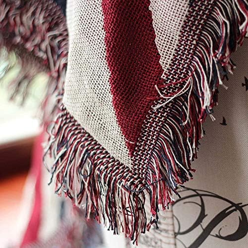 Union Jack Flag Throw Blanket with Tassels, Warm Lightweight Soft Blanket for Sofa Chair Bed Quilt Bedspread Cover Carpet British Flag Travel Blanket