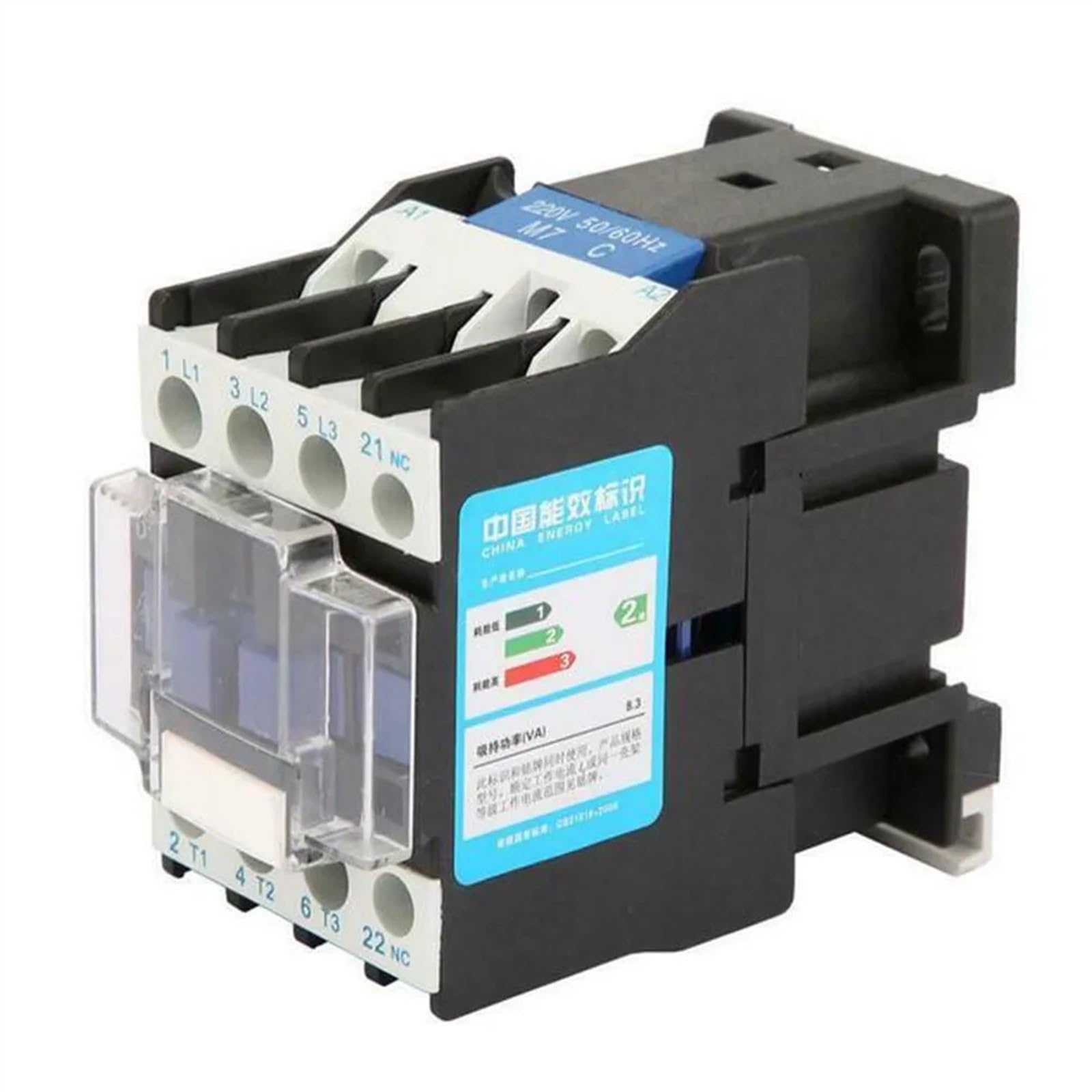 Contacteur CJX2-1801 220V-240V 60Hz avec contacts en alliage argent-tungstène