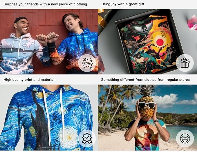 Miniatura 7 de Sweets Graphic - Sudadera unisex con capucha y bolsillos grandes