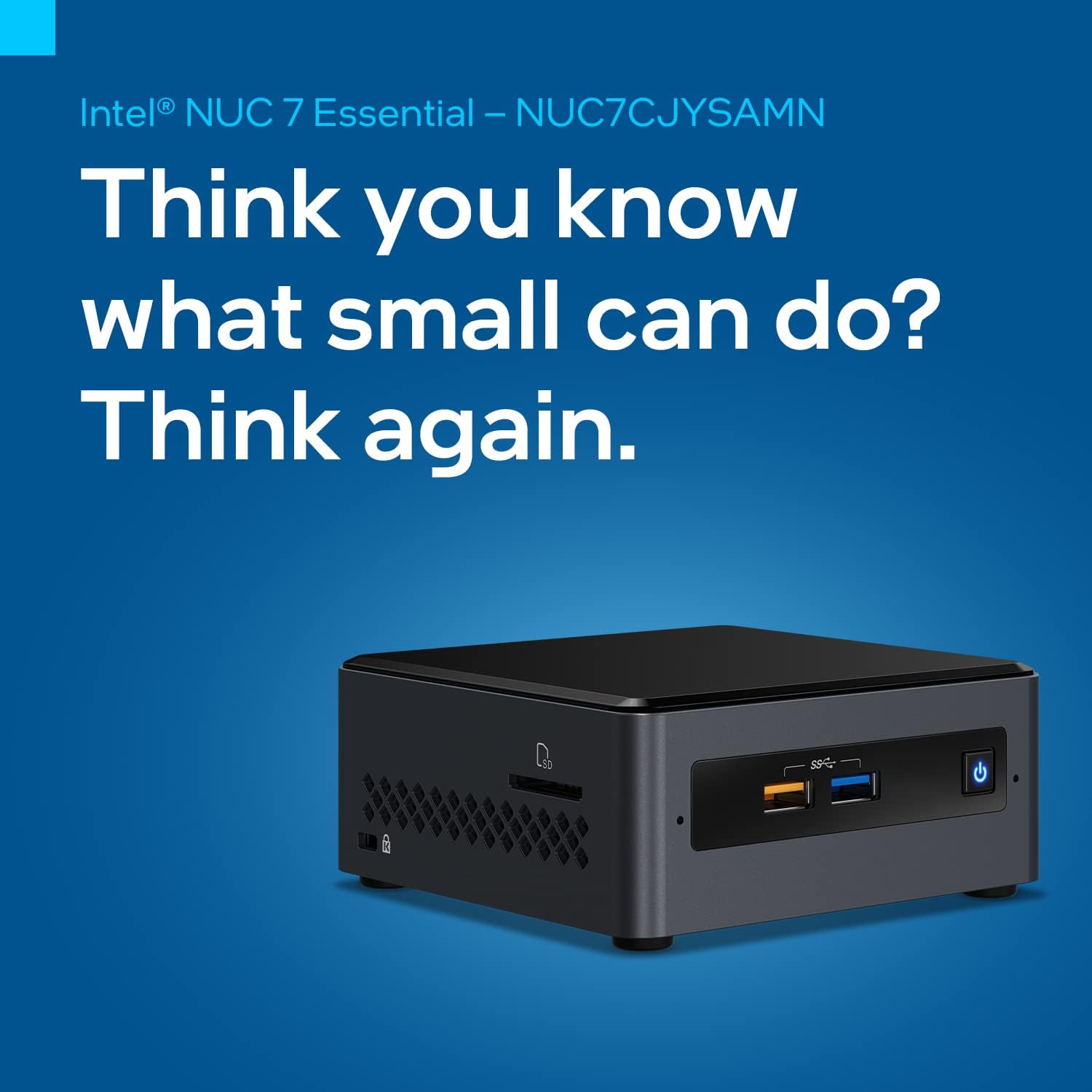 Intel NUC 7 Essential Desktop Computer Celeron J4005 Dual-core (2 Core) 2 GHz - 4 GB RAM DDR4 SDRAM - 32 GB Flash Memory Capacity - Mini PC