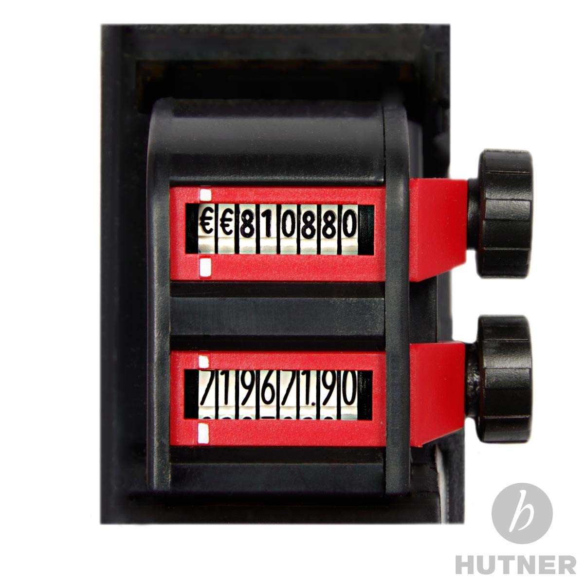 Preisauszeichner Set Blitz S16 inkl. 5 Rollen 26x16 Preisetiketten - weiss permanent | MHD Datumsauszeichner | HUTNER