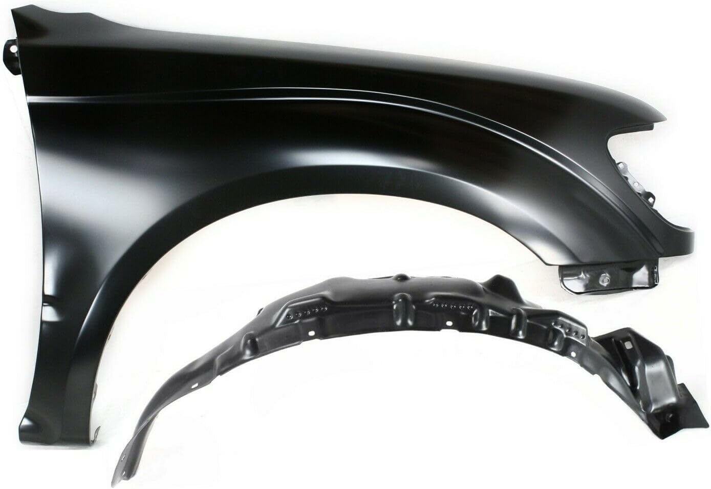 2pcs Fender Repair Quarter Panel Patch Front Right Passenger Side Steel Primed For Car Without Molding Holes Kit 14341196 5381104070 TO1241161,5387504041