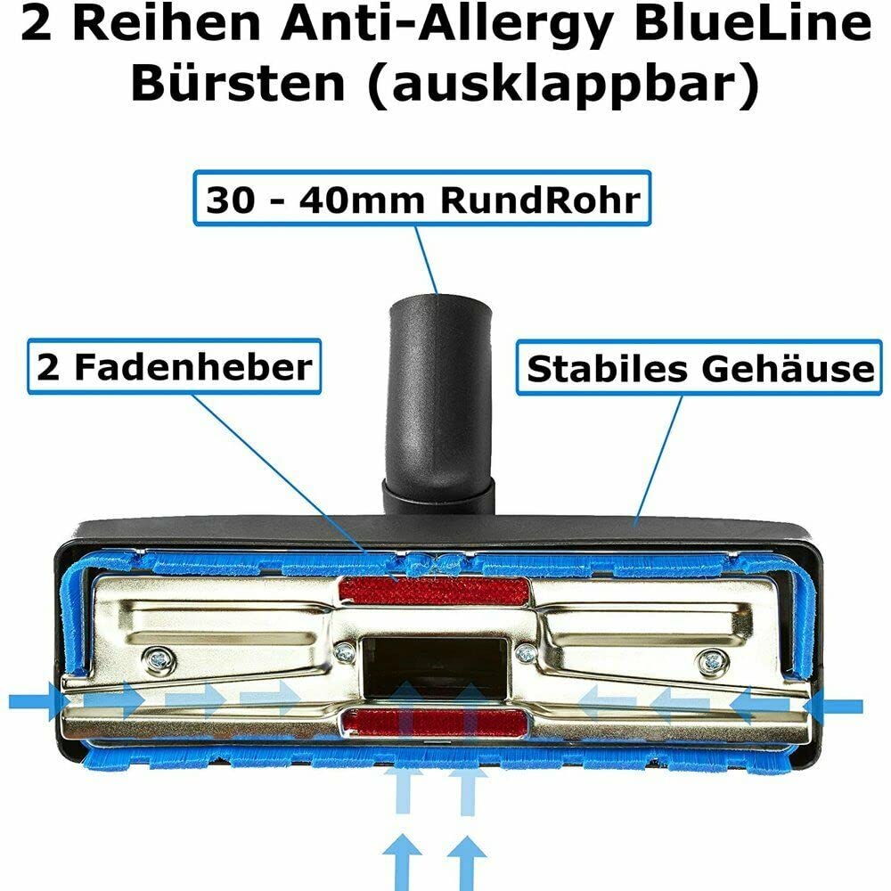 Universal Staubsauger-Düse Aufsatz Set für Kärcher Miele Hyla Einhell Makita EIO Original Fuß