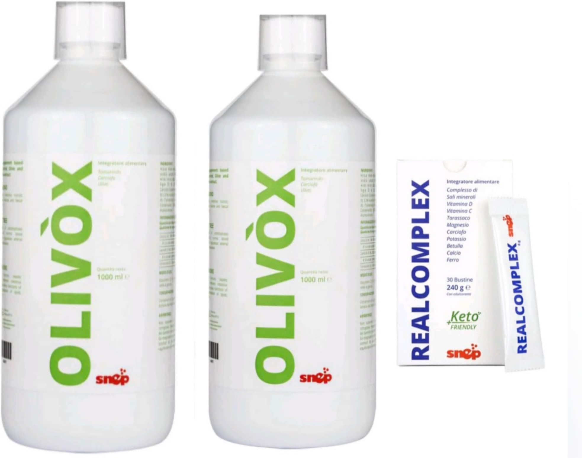 Snep Olivox 2 Bottles- Digestive Function; Liver Function; intestinal Gas Elimination; Purifying Functions of The Organism; lipid Metabolism; antioxidant Realcomplex