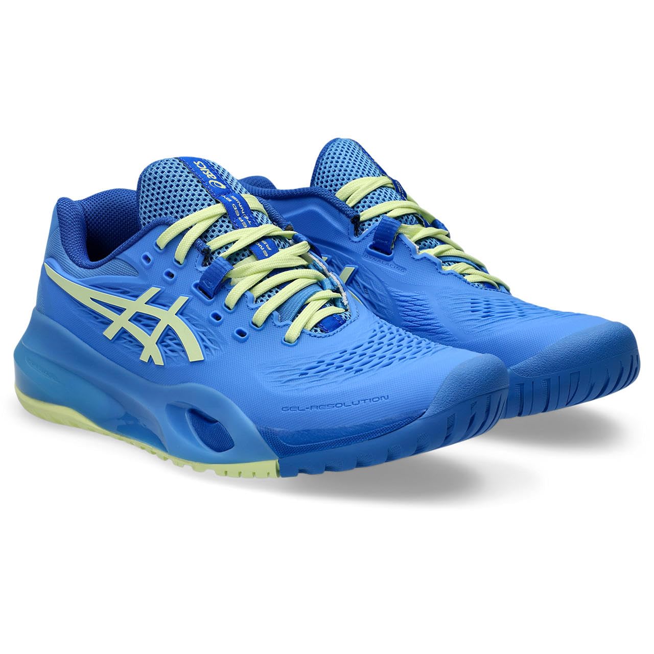 ASICS 1042A279-400 Gel-Resolution X Women Blue Coast/Huddle Yellow UK 4