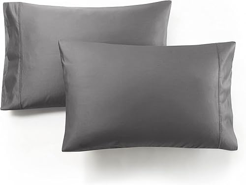 Hyde Lane Juego de sábanas de algodón de 1000 hilos, 4 piezas, sábana bajera, sábana encimera y fundas de almohada, se estira hasta 16 pulgadas para